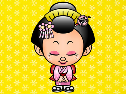 蔵子ちゃんおじぎ
